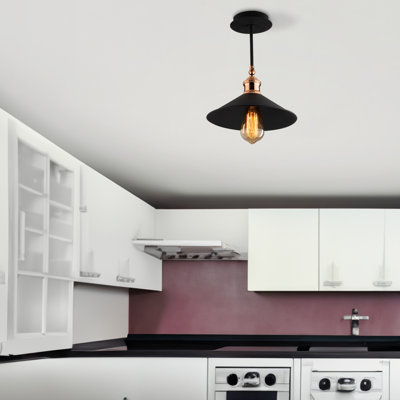 Luminaire suspendu conique à 1 lumière Angelika
