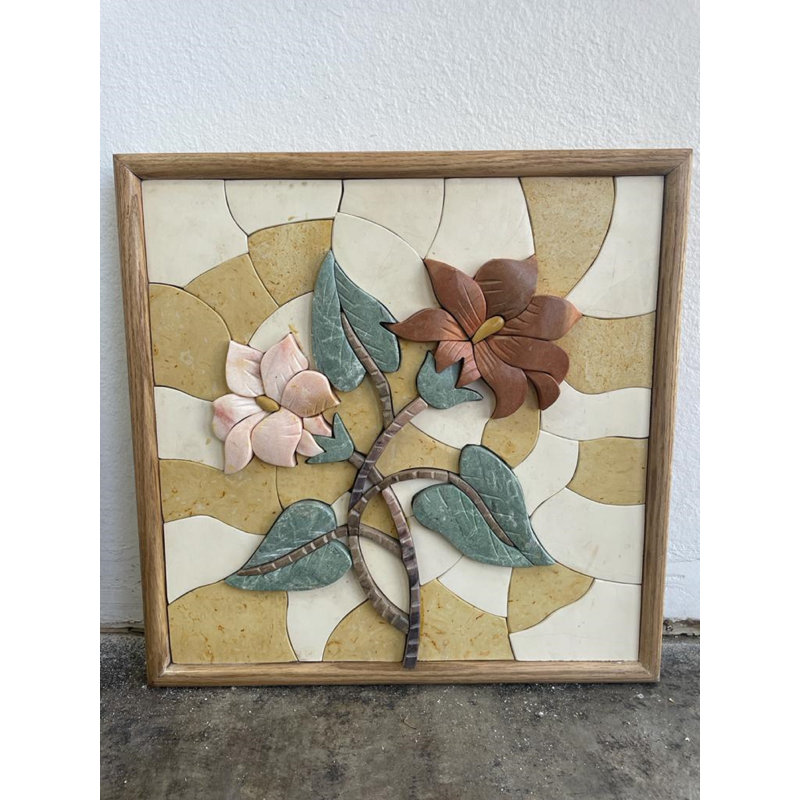 Décoration murale deux fleurs