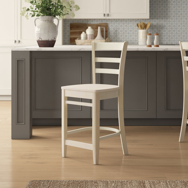 Bailey-Lee Solid Wood Counter Stool, Counter Stool (24” Seat Height)