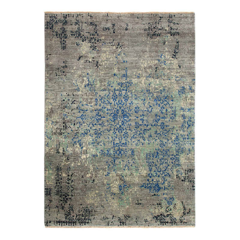 Andish Abstract Hand Woven Area Rug, Runner 70 x 140cm