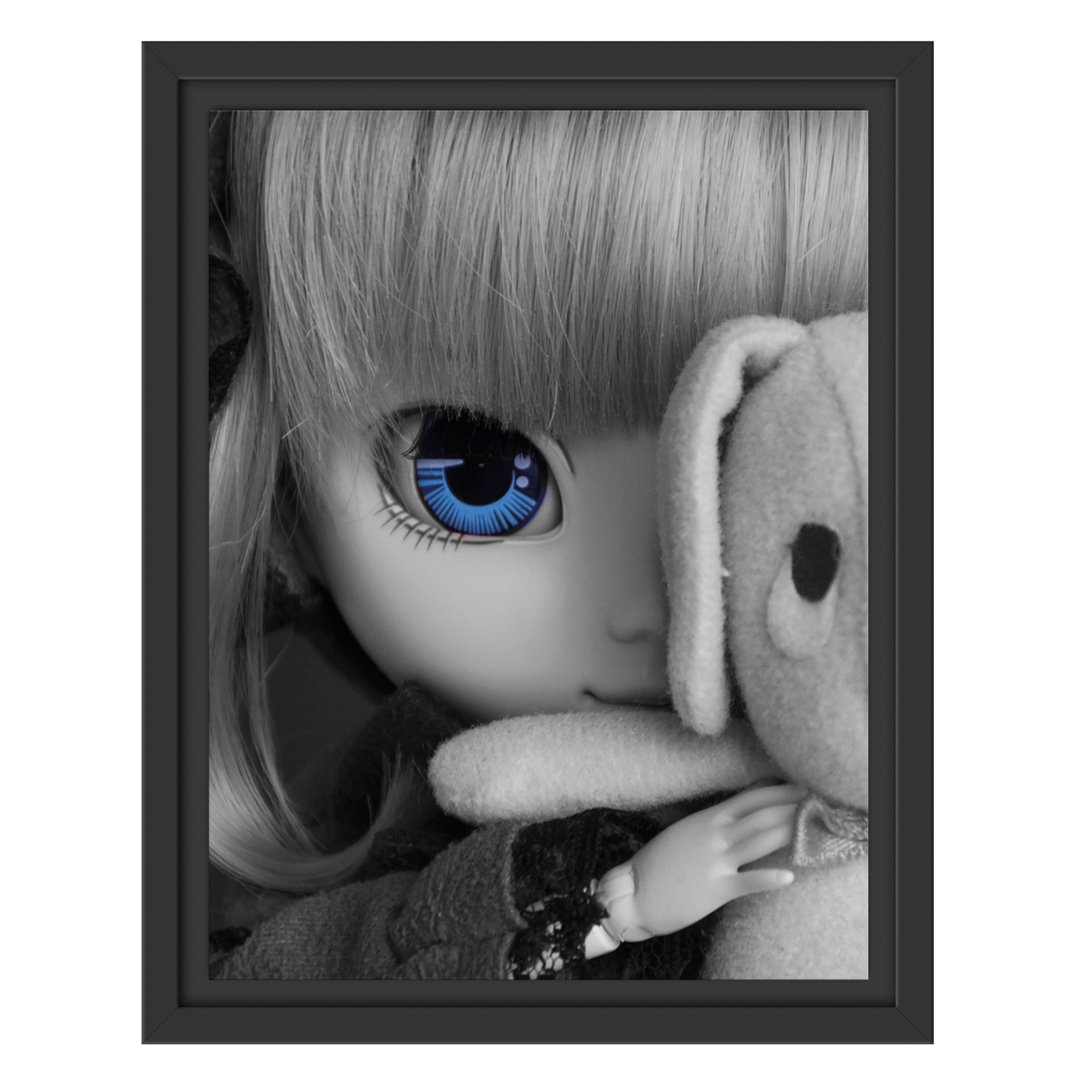 Gerahmtes Wandbild Rotkäppchen-Pullip