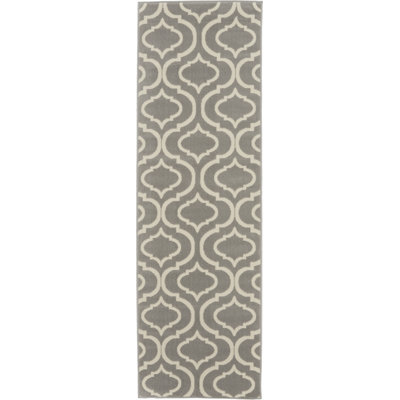 Tapis géométrique gris / ivoire Kardinya