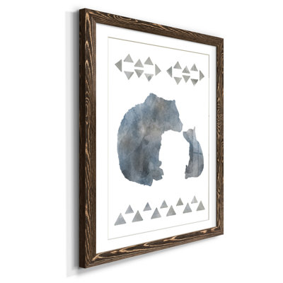 Little Man Cave Bears - Reproduction d'art sur papier encadrée