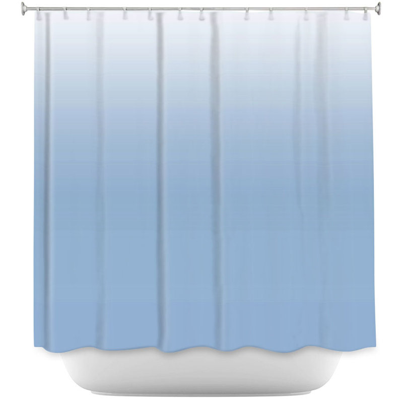 Rideau de douche simple Ombre Airy, Bleu aérien