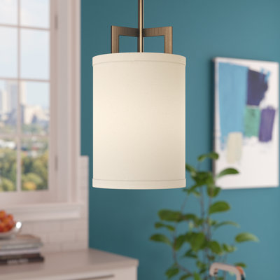 Luminaire suspendu cylindrique à 1 lumière Hampton