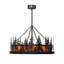 Rustic Lodge 4 - Light Glass Chandelier
