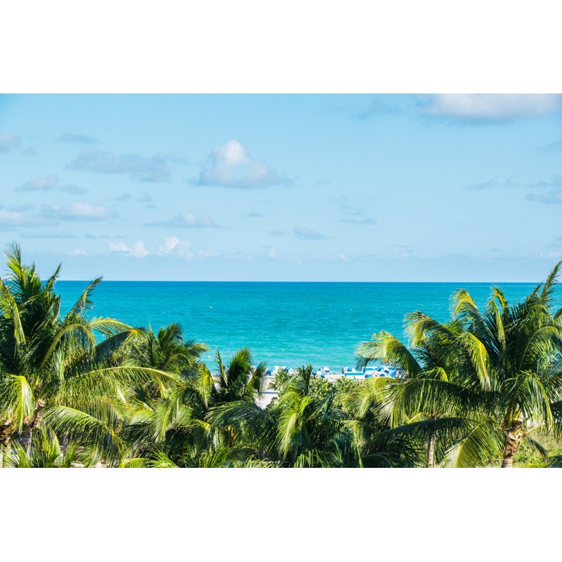 South Beach, Miami - Wrapped Canvas Print, 30cm H x 46cm W x 3.8cm D