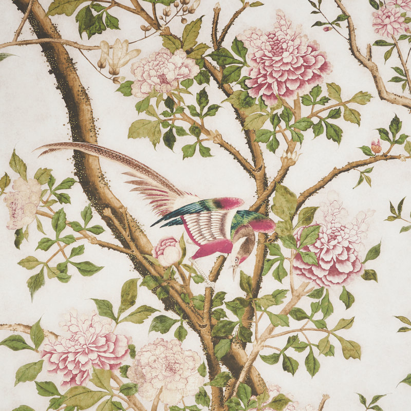Ensemble de panneaux Schumacher x Mary Mcdonald Les Oiseaux, Ivoire