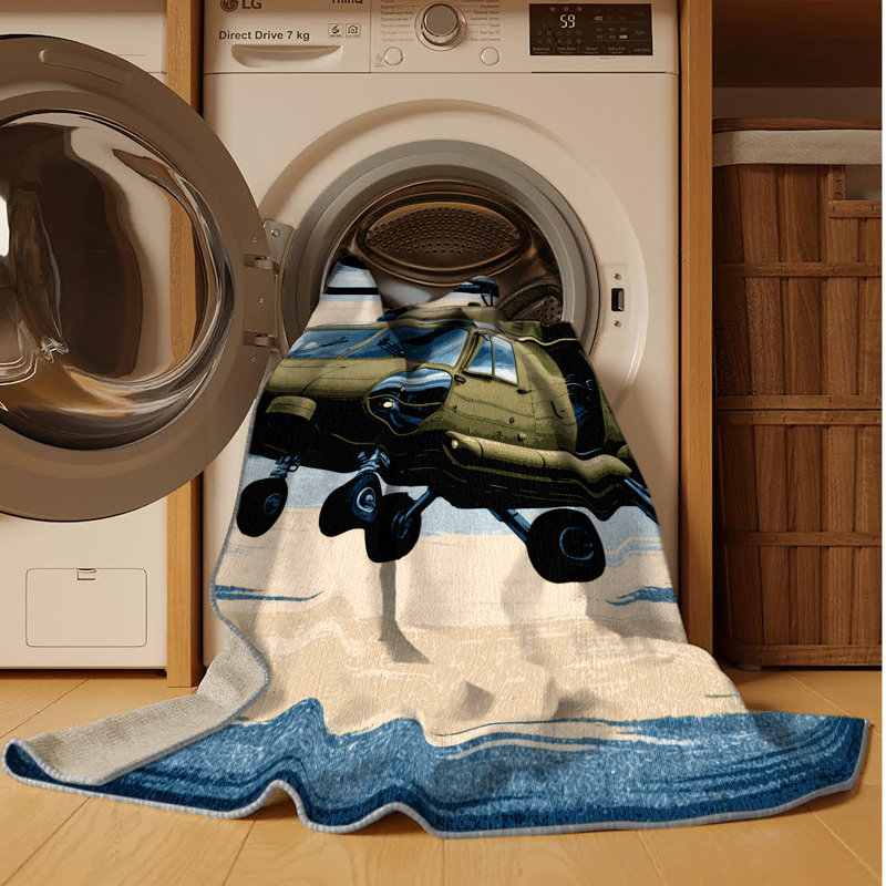 Machine Washable Transportation Gray Area Rug, Round 4'