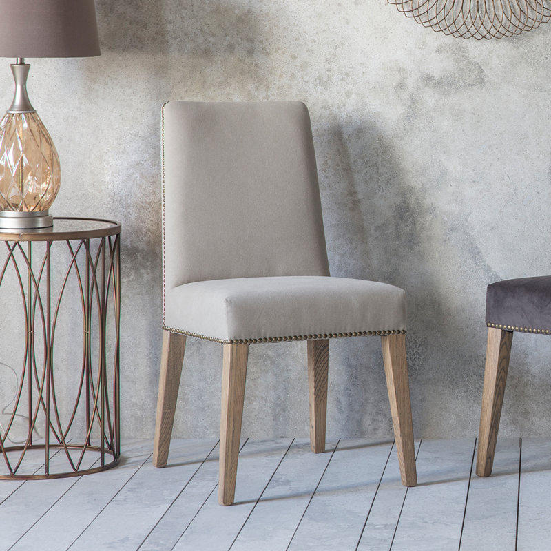Davila Upholstered Dining Chair, Linen Natural