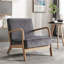 Chaise rembourrée en microfibre de style rétro-2021729987