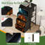 Commode à 4 tiroirs pour la chambre d'Halloween Citrouille hantée fantômes de maison Summerween petite commode haute pour organisateurs de placard avec commode