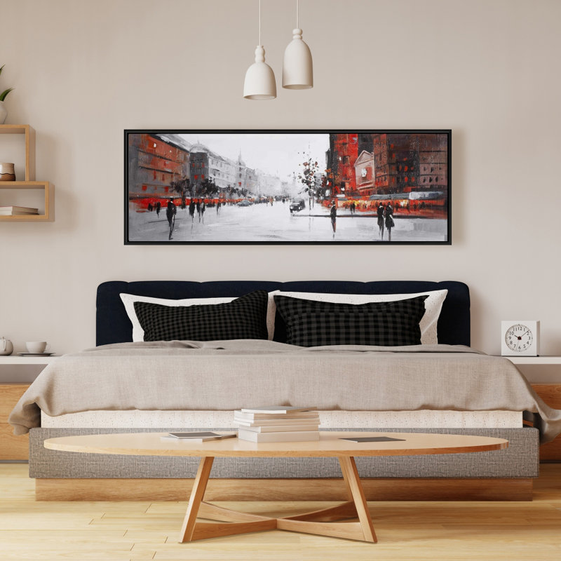 «Classic Street Scene» sur toile, H 16 po x l 48 po