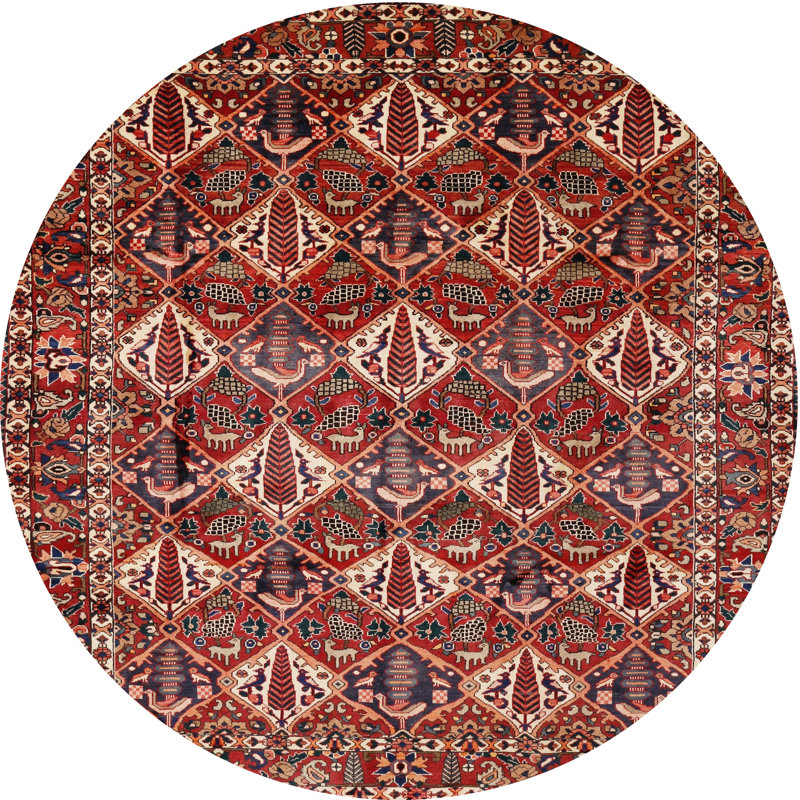 Oriental Indoor Rug, Round 5'