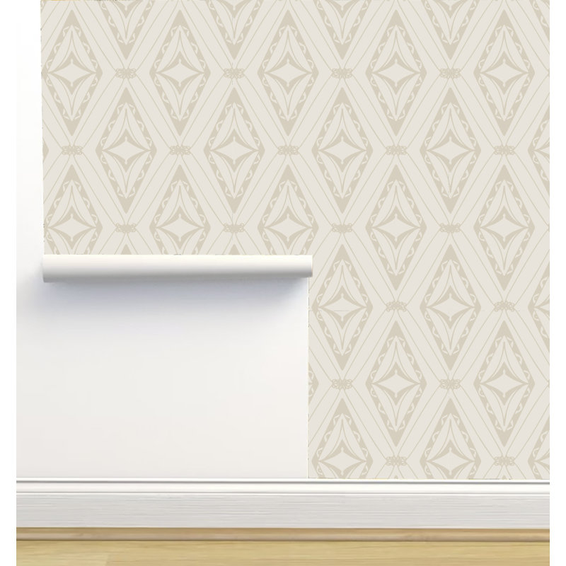 Rouleau de papier peint texturé L 2,16 pi x l 5 po Monor Designs, Bisque