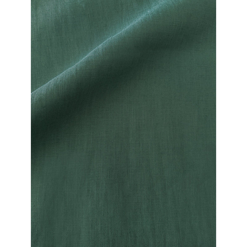 Emerald Green Linen Down Blend Throw Pillow 14x20