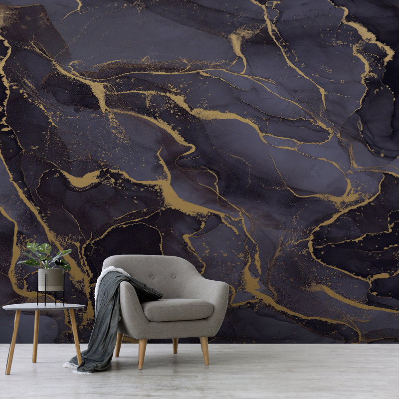 Superfresco Easy Marble Print To Order Fixed Size 2.8m x 3m Mural, Blue