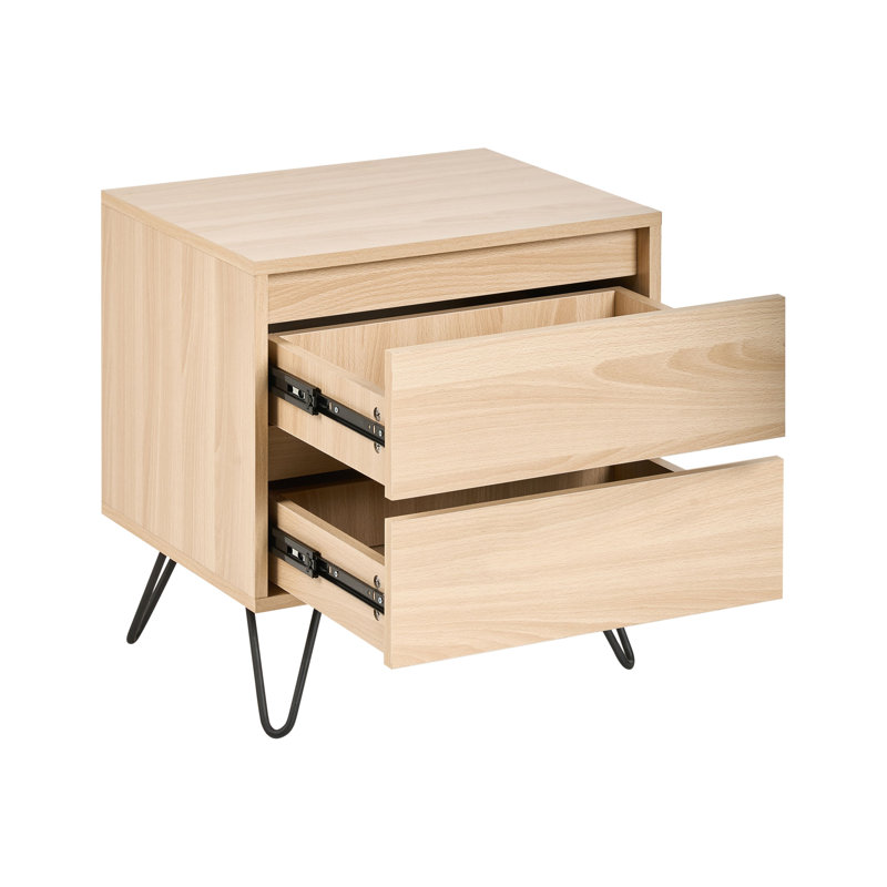 Kemmerer 50cm W Iron Bedside Table