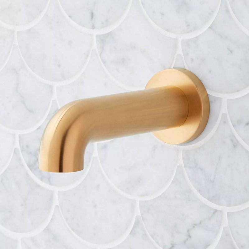 Lexia 6-7/8" Tub Spout, Brushed Gold