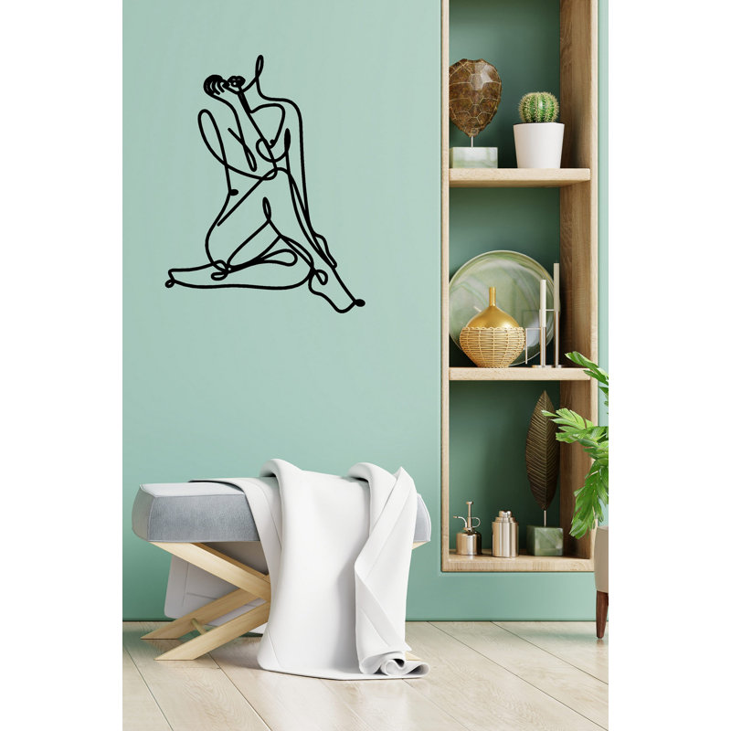 Elegant Black Metal Wall Accessory, 11.8 x 13.8 inches | 100% Durable Metal, Thickness: 0.08 inches | Perfect for Home Decor, Modern Design, and Unique Wall Art | Ideal for Living Room, Office, and Entryway