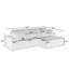 Right Sofa Seat,L Shape Modular Sectional Sofa, Compressed Sectional Sofa Modern Minimalist Style Corduroy Couch,Unfold Into A Bed, Bedroom, Comfy Compressed Sofa Couch Space-Efficient Design-610329188
