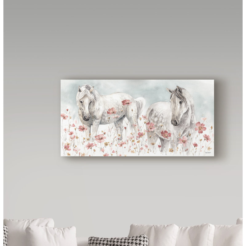 « wild horse iii »-impression sur toile, H 24 po x l 47 po x p 2 po