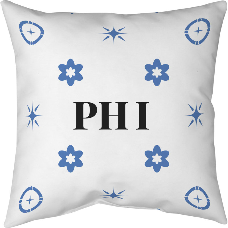 Coussin en coton Philadelphia Basketball, Philadelphia bleu / blanc, H 16 po x l 16 po