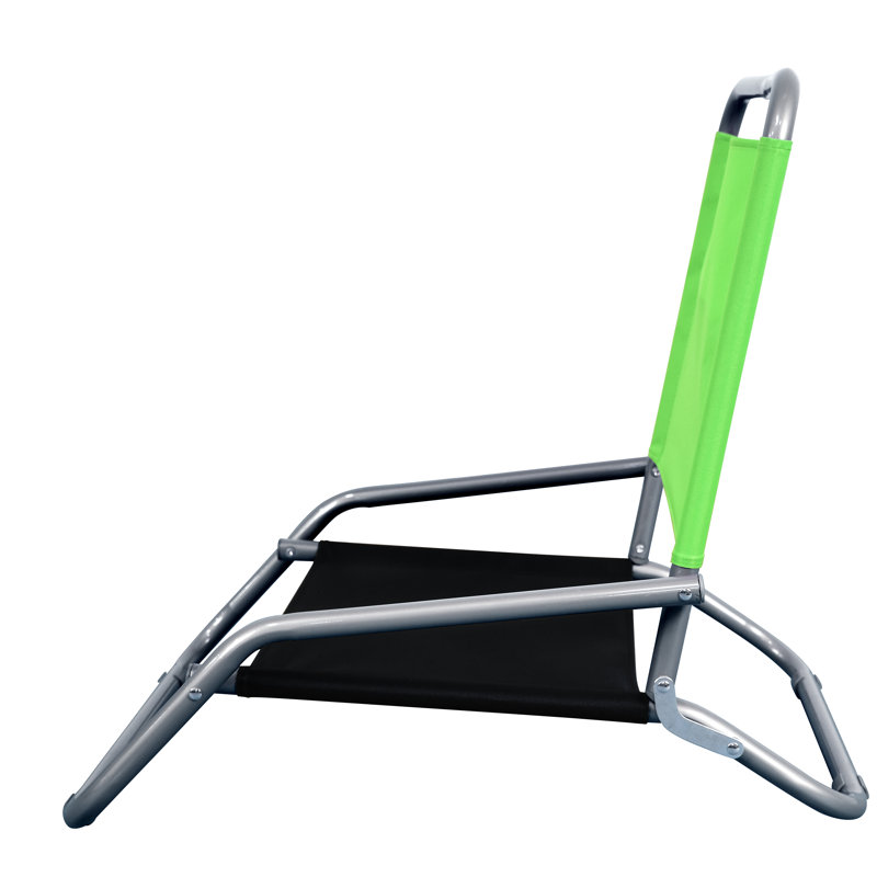 Chaise de plage pliante Kenya, Vert/noir