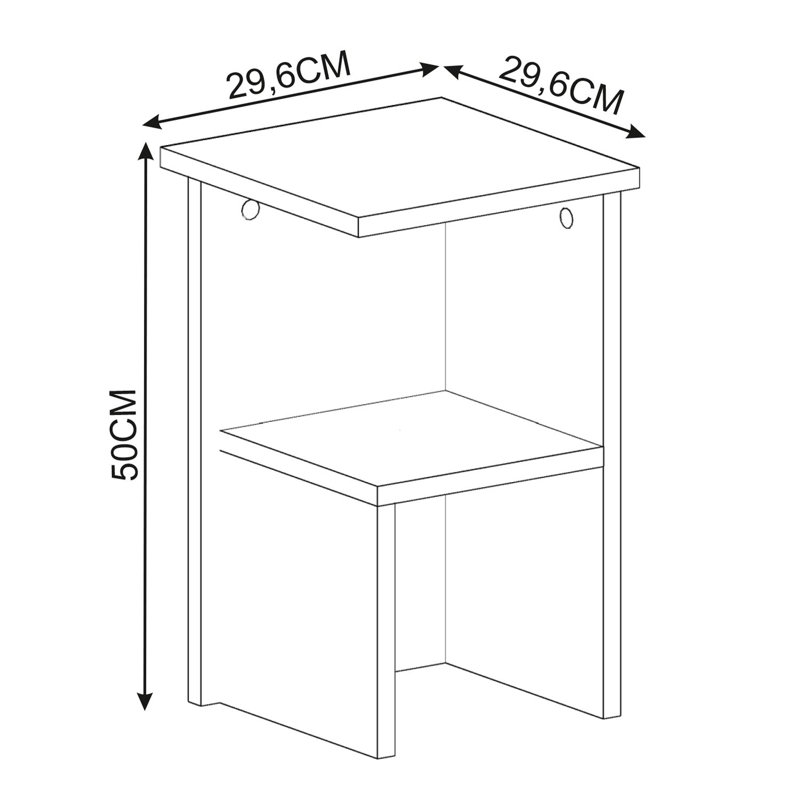 Table de chevet, White