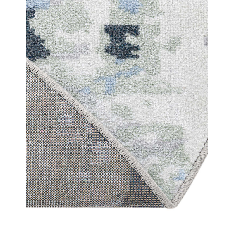 Azion Abstract Indoor Rug, Round 7'10"