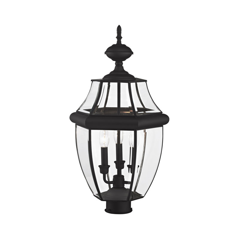 Tête de lanterne câblée 1 lumière Arelene, H 23,5 po x l 12,5 po x P 12,5 po, Noir