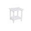 Une table d'appoint imitation bois texturée en bois, simple mais avec une texture riche. Il est livré avec un petit plateau de table et convient aux pique-niques en plein air. blanc
