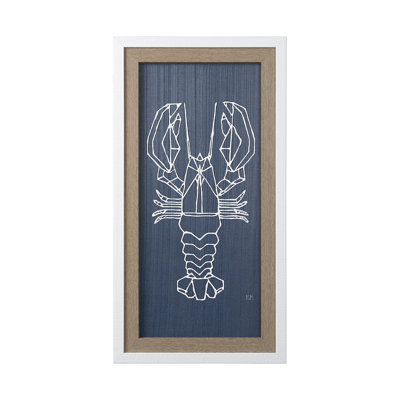 Crawfish II a Hand Embelished Textured Framed Art Print