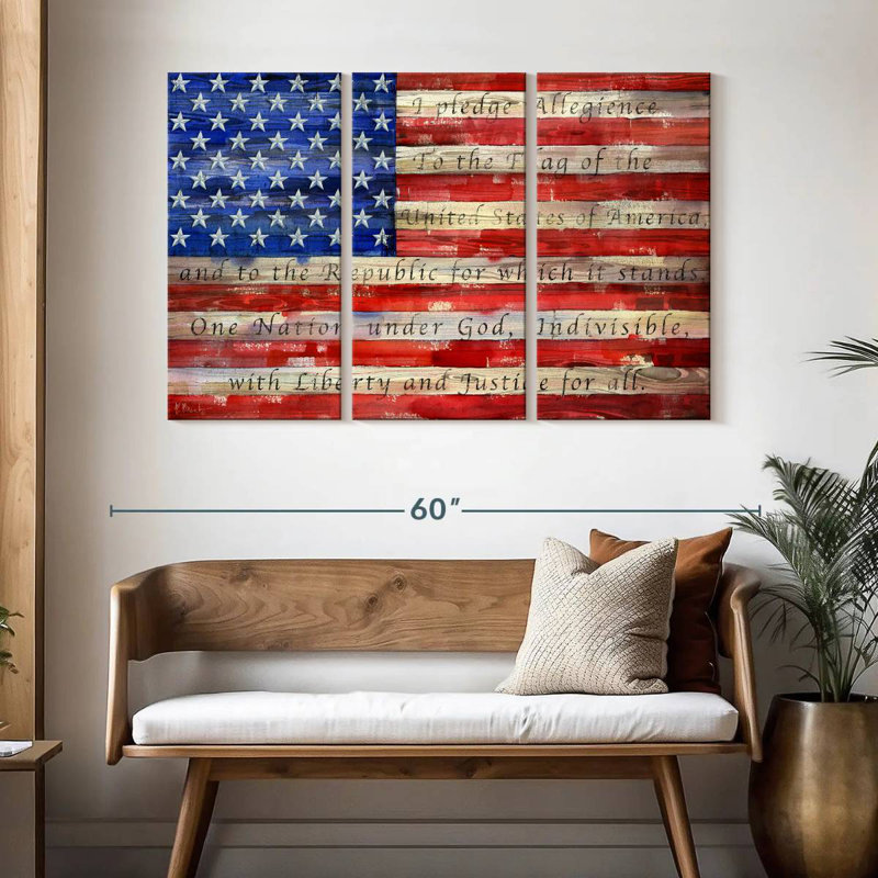 Borges All American Flag - Script, 32" H x 50" W
