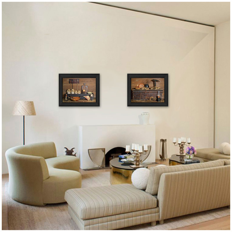 Art mural encadré «Rustic» tendance, impression encadrée pour décoration de salon, de chambre à coucher et de maison de campagne moderne par Billy Jacobs