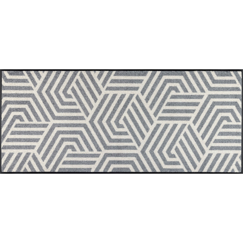 Non-Slip Geometric Indoor Doormat, Rectangle 60 x 140 cm
