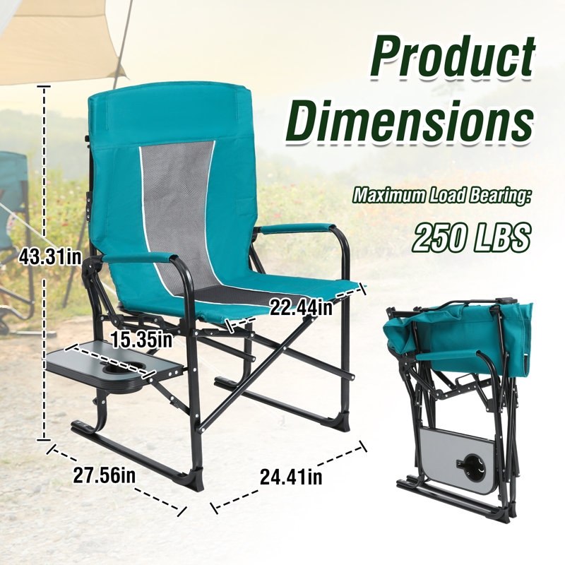 Outdoor Folding Camp Chair, Blue