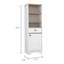 Armoire à linge 1 tiroir et 3 tablettes-54967596