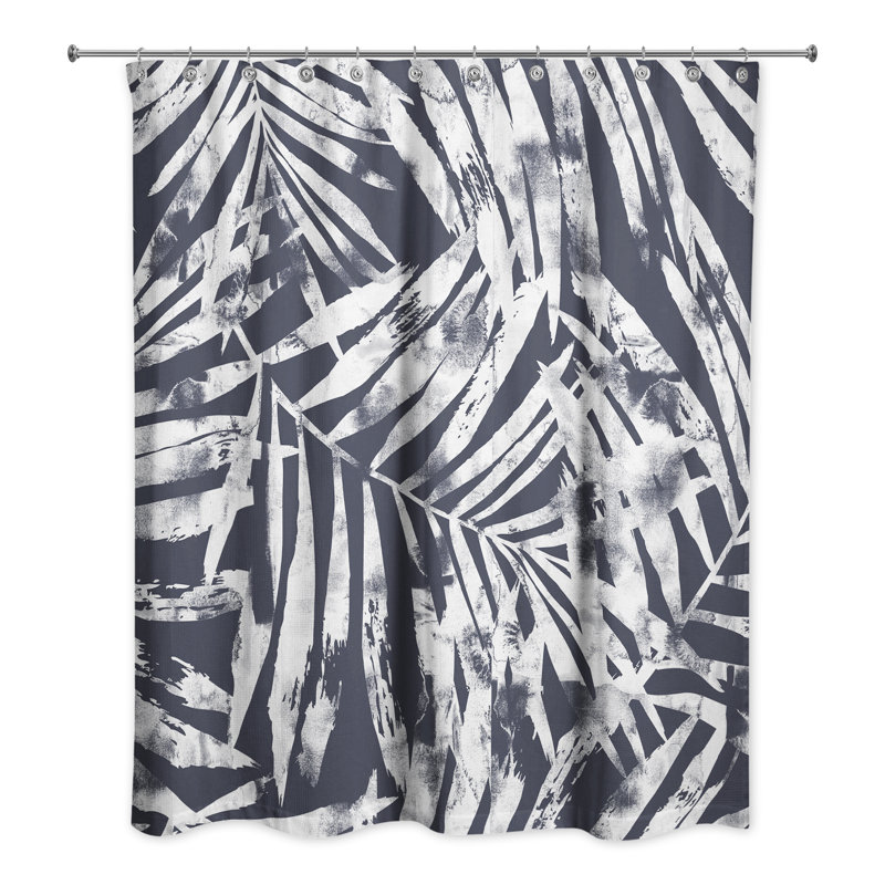 Rideau de douche Rumen, Bleu marine