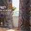 Ensemble de 2 rideaux à motif floral Mid Century-1050334062-1050334071