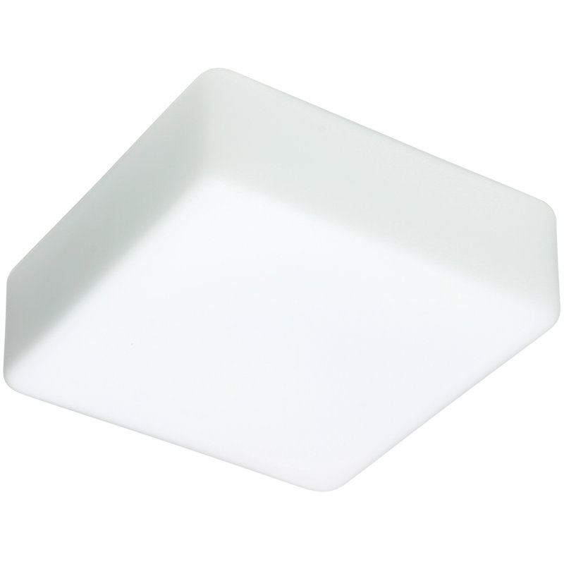 Geo White 1 - Bulb Outdoor Flush Mount