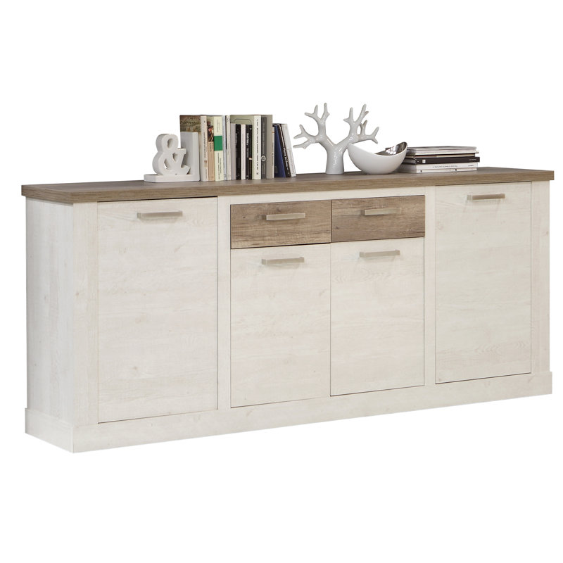 Nuzzo 212.9cm Sideboard, Pinia White