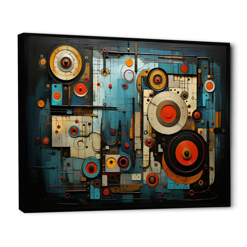 Tableau électrique I - Impression, Cadre flottant noir, H 34 po x l 44 po x P 1,5 po