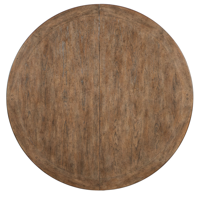 Americana Round 54'' Extendable Dining Table, Molasses