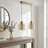 Aurelia Tumbled Gold Dual-Light Pendant