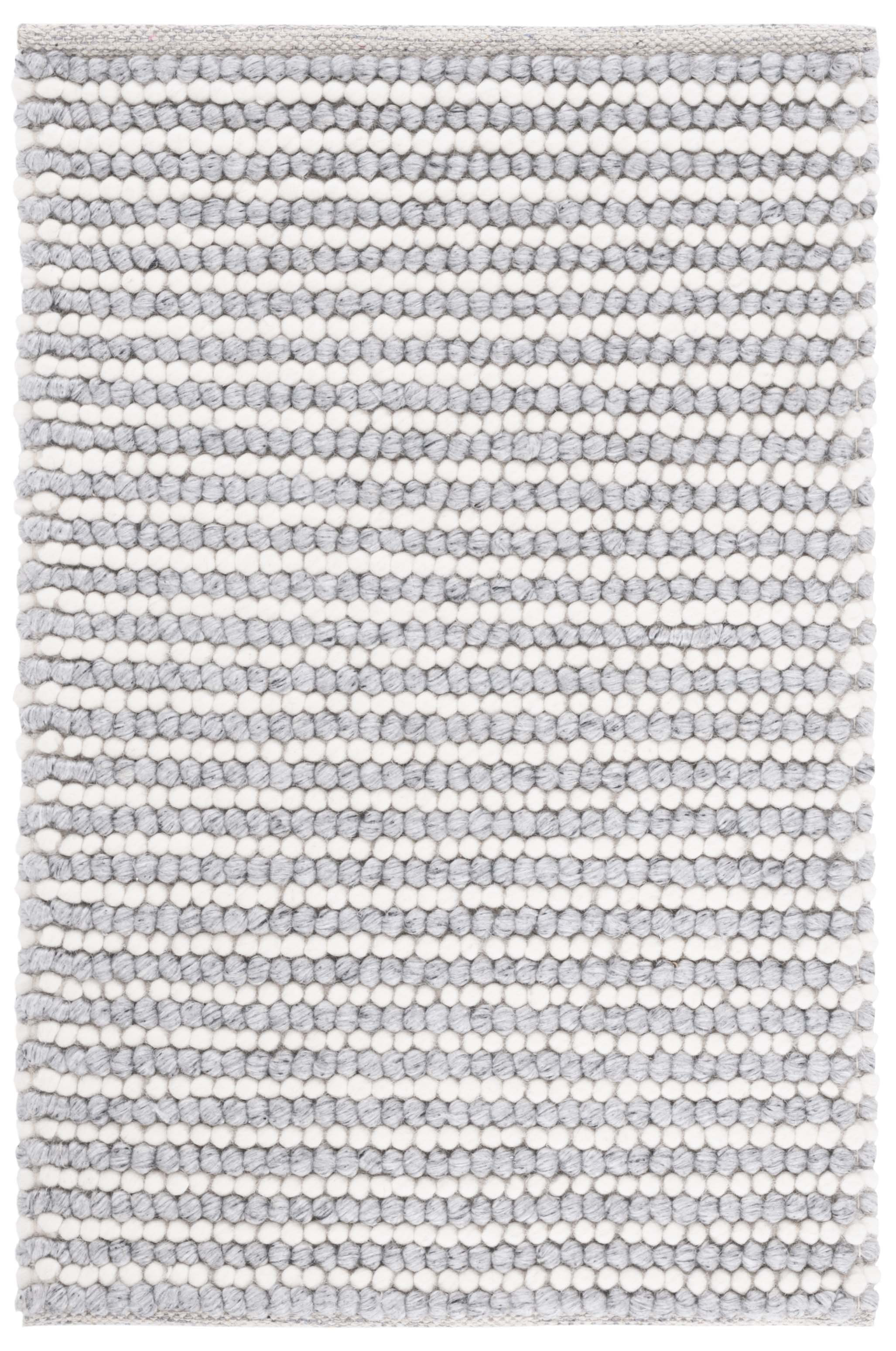 allen + roth Wool 9 x 12 Woven Wool Ivory Gray Indoor Area Rug