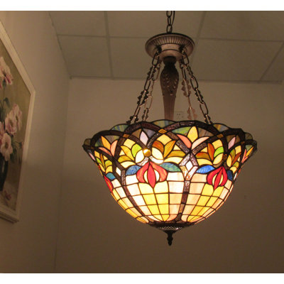 Luminaire suspendu bol 3 lumières unique Laurie