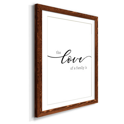«Love of a Family», reproduction sur papier encadrée