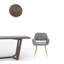 Chaise rembourrée en velours à dossier ouvert-1615215103