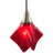 Kayme 1 - Light Red Unique/Statement Pendant